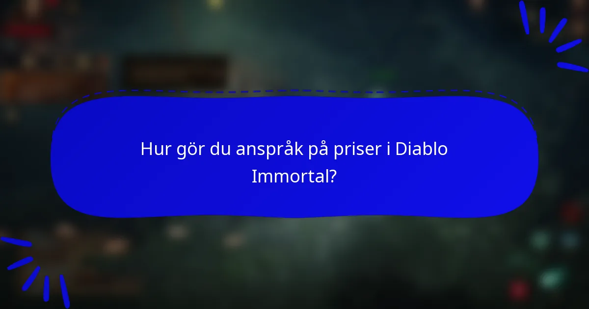 Hur gör du anspråk på priser i Diablo Immortal?
