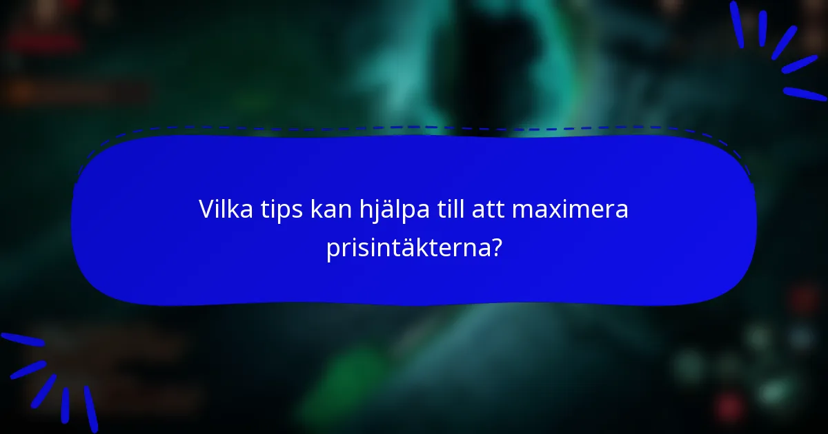 Vilka tips kan hjälpa till att maximera prisintäkterna?